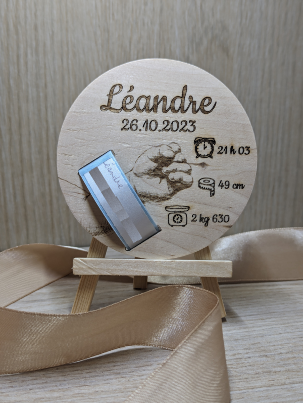 Support pour bracelet de naissance – Image 2
