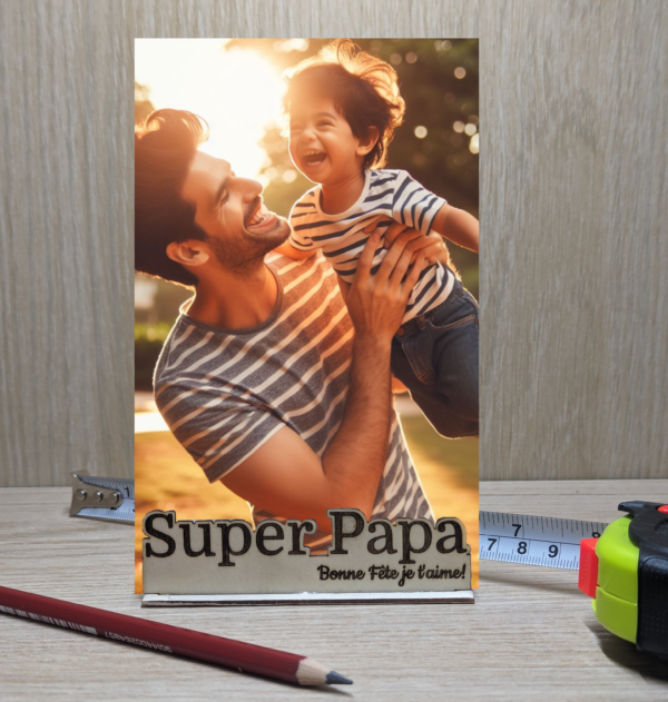 Porte photo Super Papa
