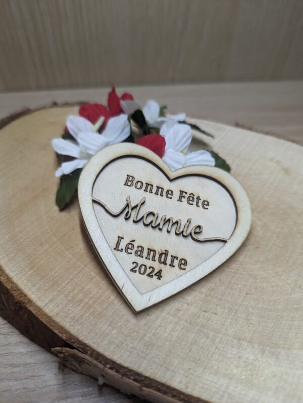 Magnet coeur Bonne fête