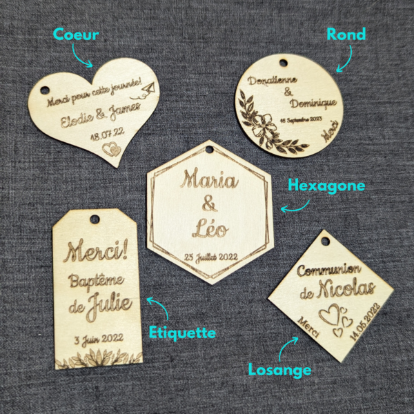 Etiquettes en bois – Image 3