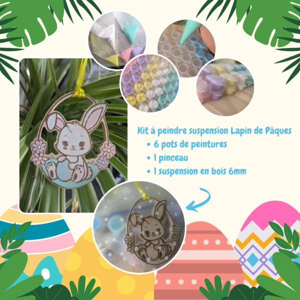 Kit à peindre lapin de pâques