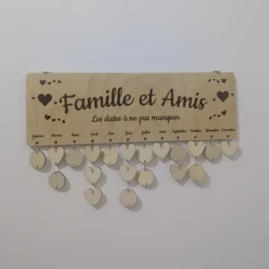 Calendrier anniversaires