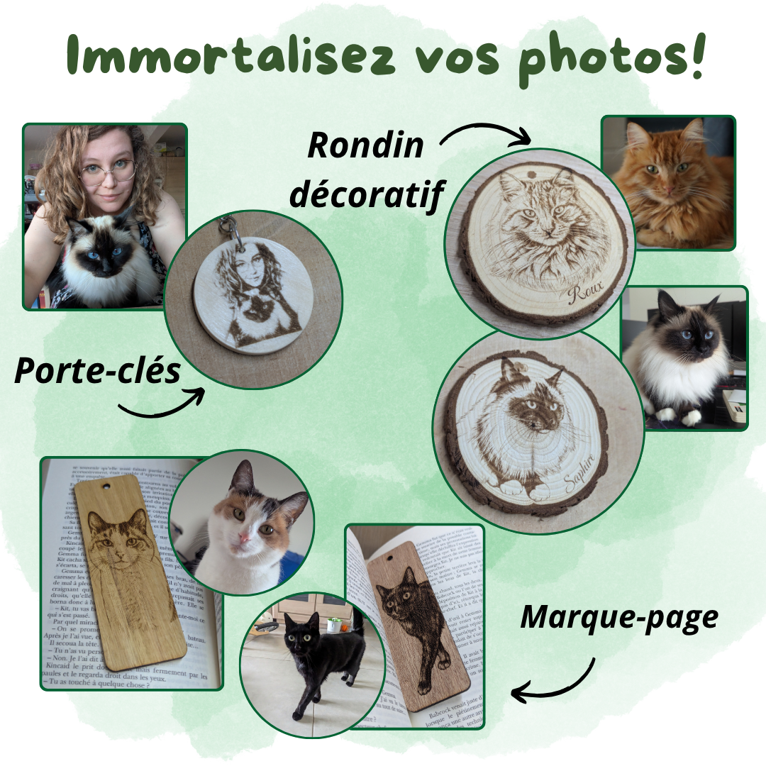 Vos Photos Gravées sur Bois